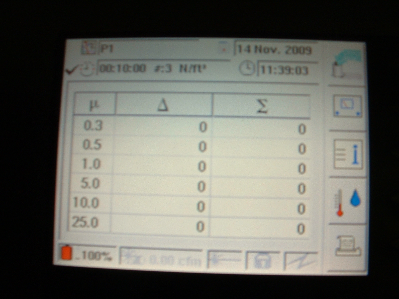 Compteur de particules - Salle Blanche